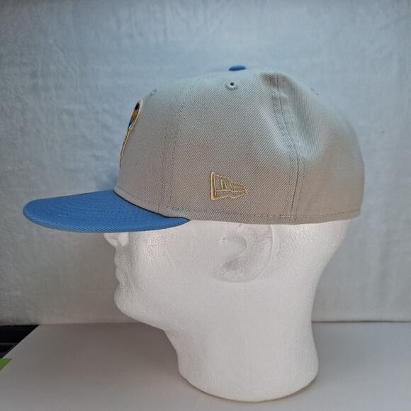 New Era 59Fifty Chicago Cubs Fitted Hat Cap 7 1/4 BEACHFRONT MLB - Picture 3 of 7